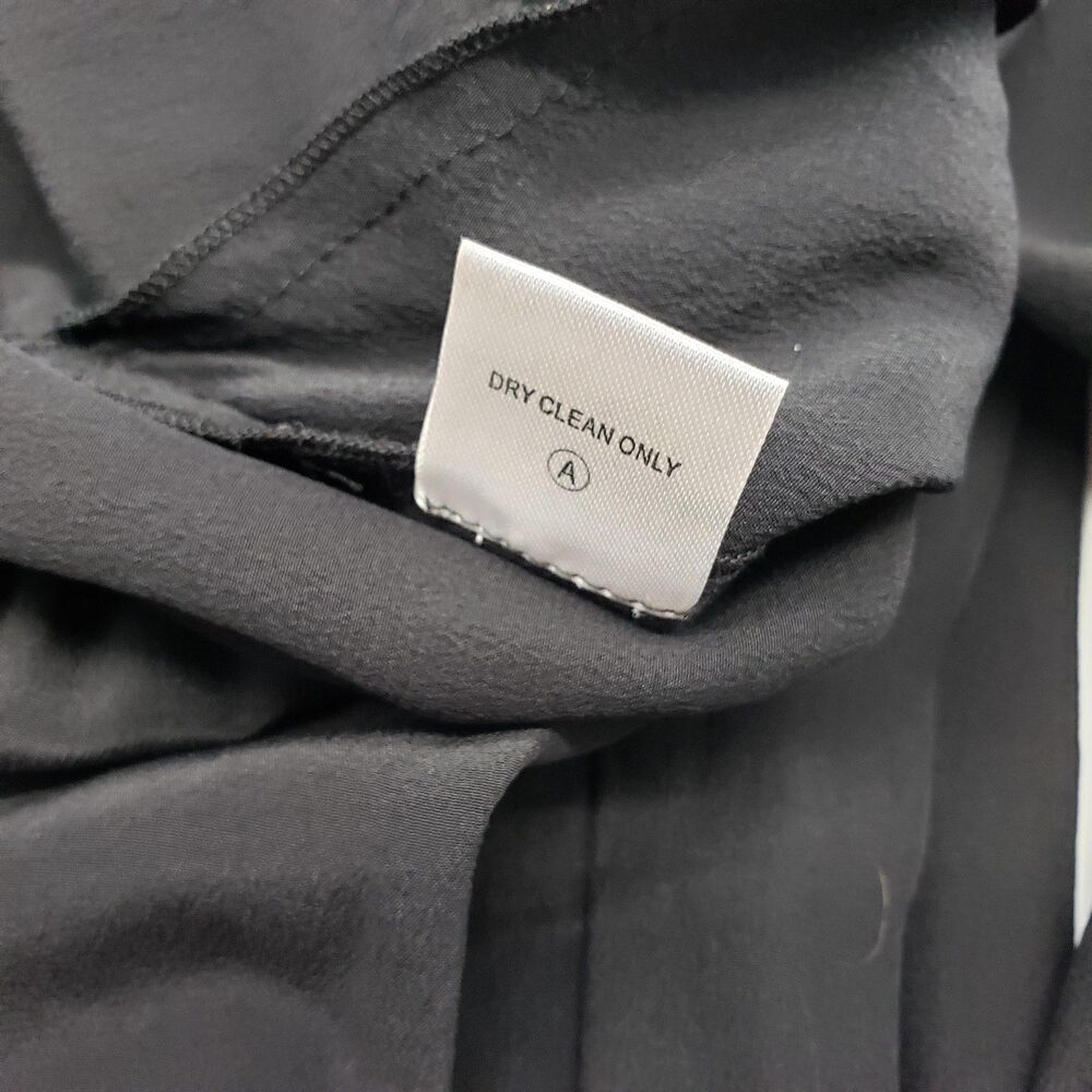 Twelfth Street Cynthia Vincent Jumpsuit Womens Medium Black Silk Leather Straps - Picture 9 of 10